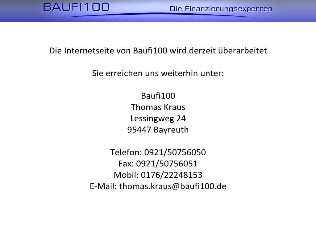 Baufi100 - Die Finanzierungsexperten